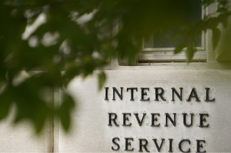 IRS sign on building
