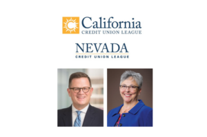 L-R: Scott Simpson, CEO of the California and Nevada Credit Union Leagues and Utah’s Credit Unions; and Diana Dykstra, President of the Leagues (from May 15 – July 1).